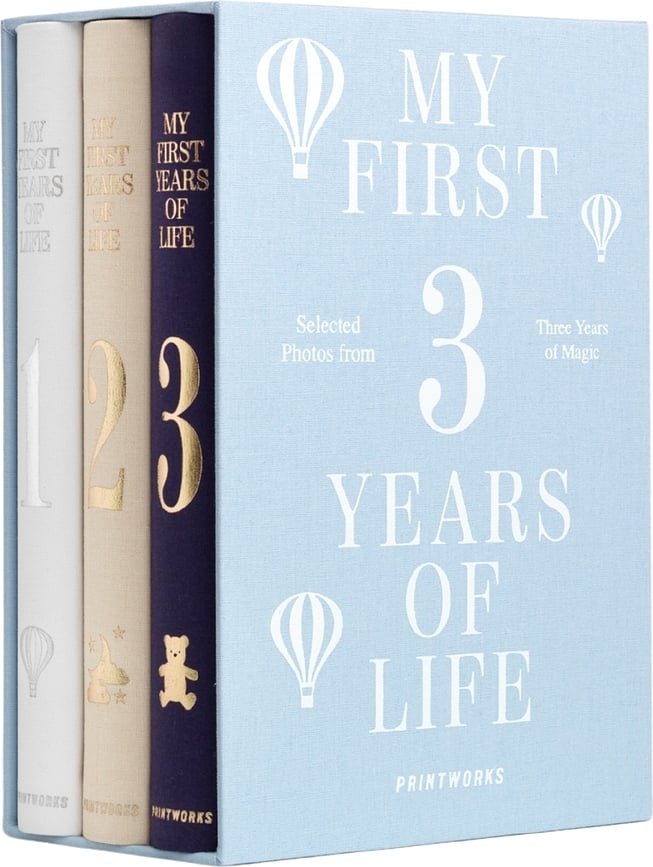Álbumes de fotos Printworks My First 3 Years, Set de 4 piezas