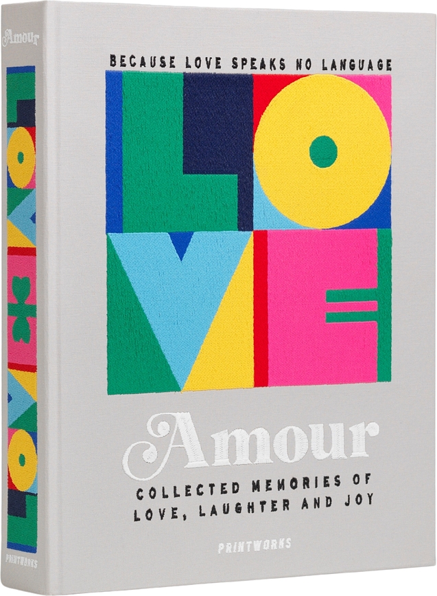 Άλμπουμ φωτογραφιών Amour Embroidered γκρι