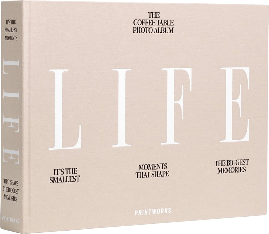 Άλμπουμ φωτογραφιών Life Embroidered, μπεζ