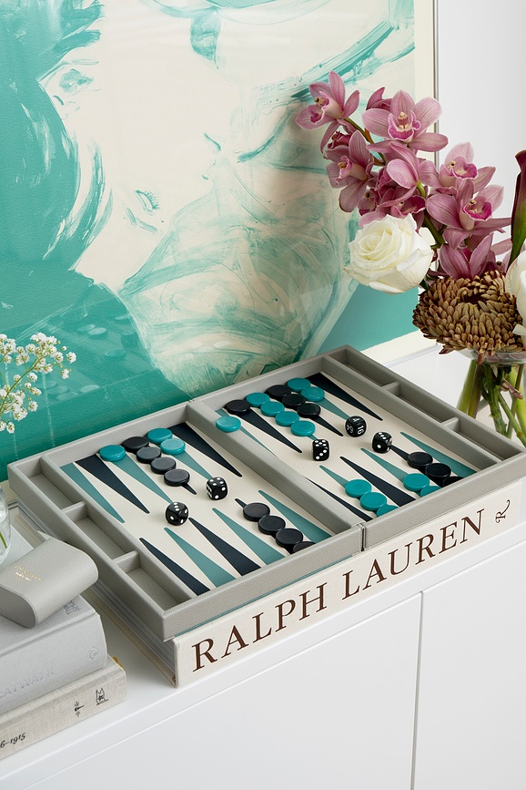 Backgammon Reverra grigio-verde