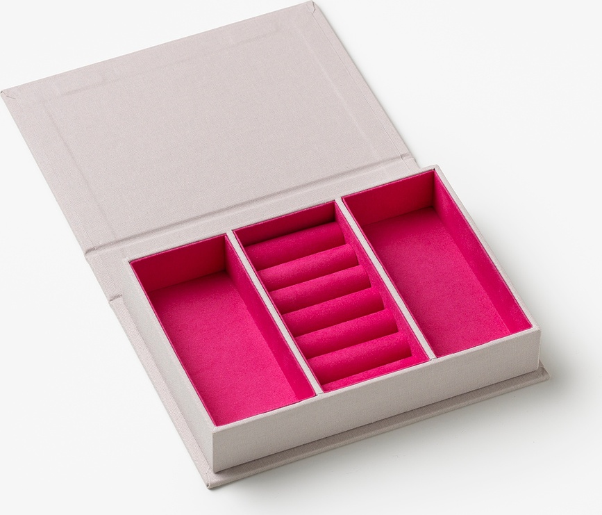 Boîte à bijoux Glow S gris clair