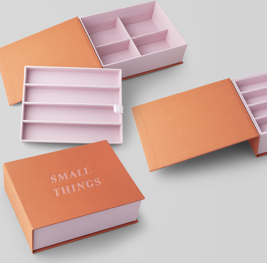 Caja de Almacenamiento Small Things, coral