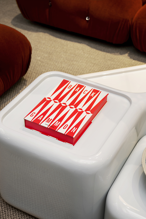 Classic Art of Backgammon Jeu de Backgammon, rouge