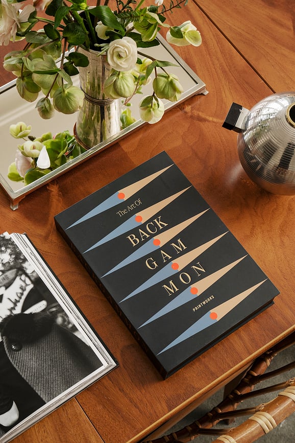 Classic Art of Backgammon Tavla antracitna