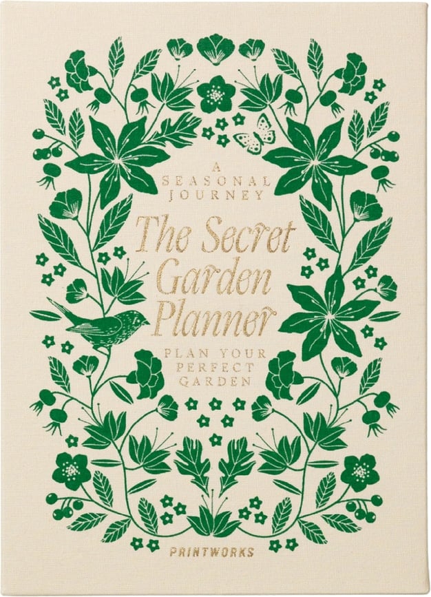 Diario Printworks The Secret Garden, beige y verde