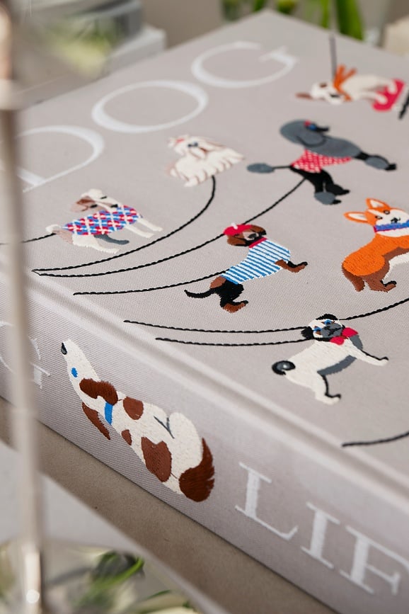 Fotoalbum Dogs Embroidered, hall