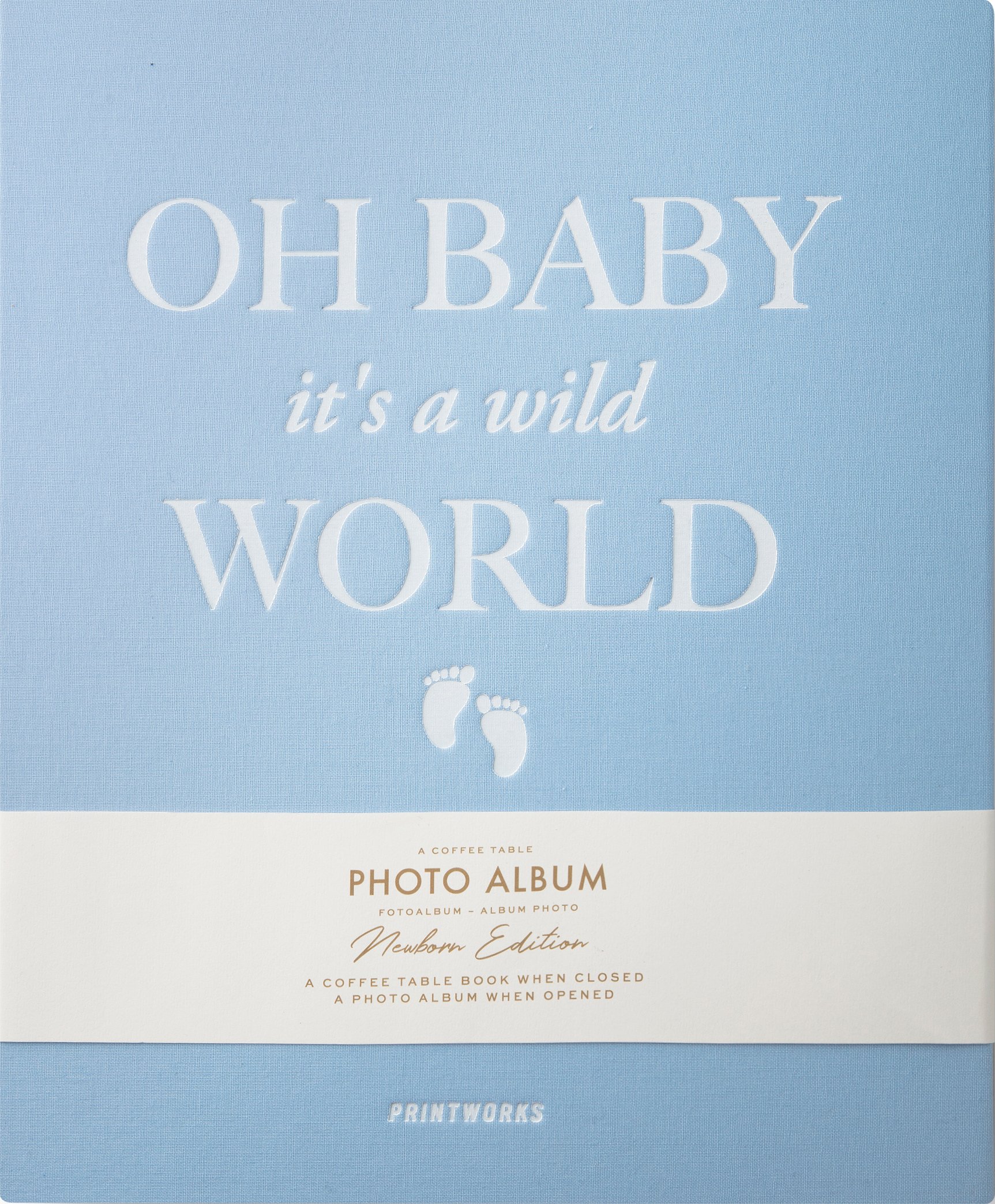 Fotoalbum Printworks Baby Its A Wild World nebovo modrý