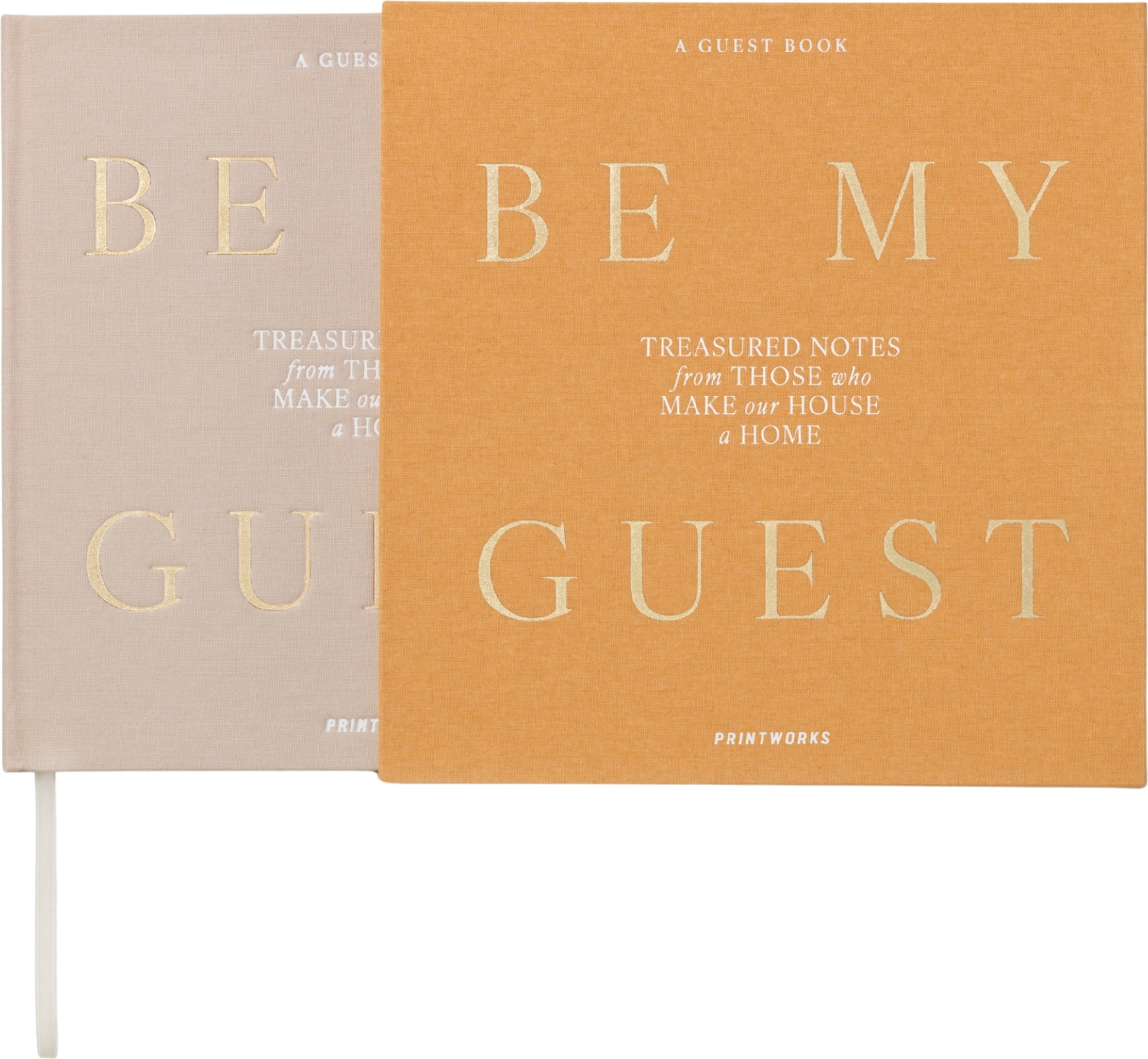 Gästebuch Be My Guest, beige-gelb