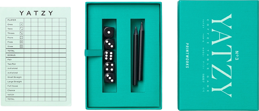 Gioco di dadi Classic Yatzy turchese