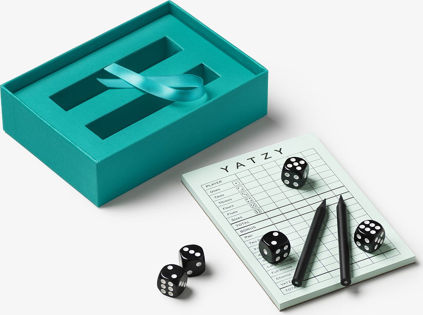 Jeu de dés Classic Yatzy turquoise