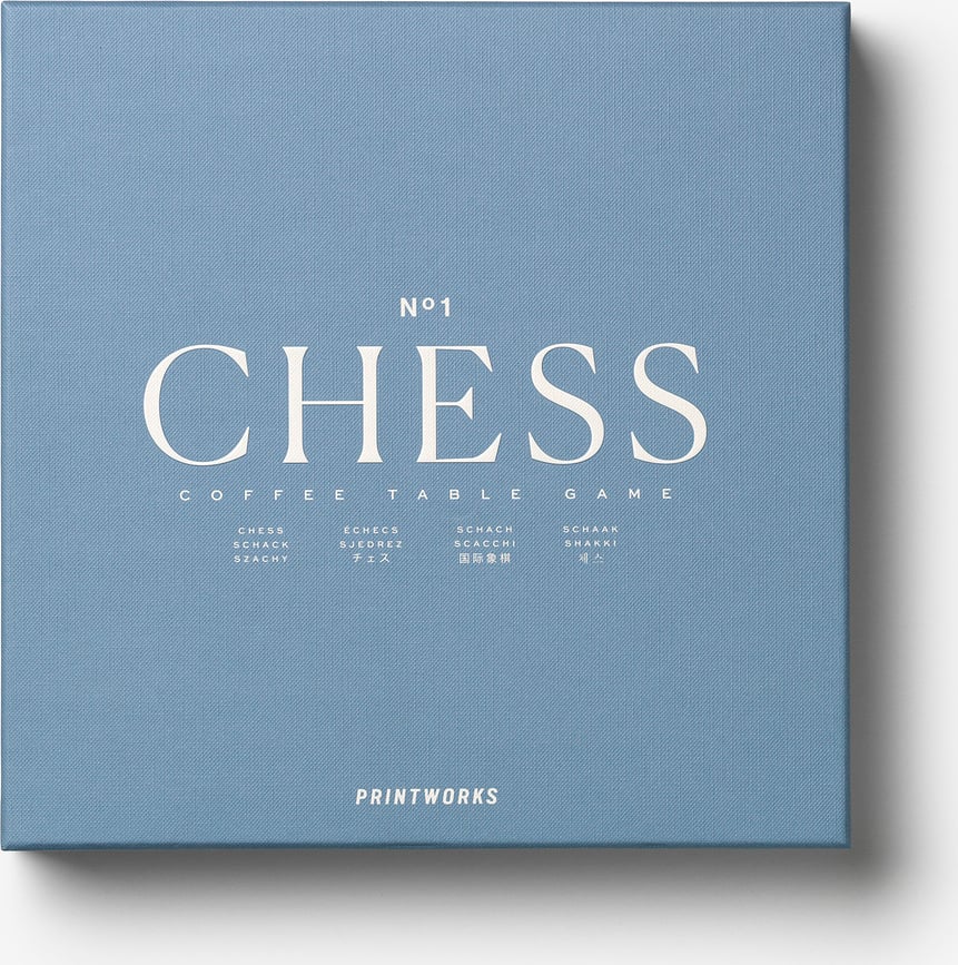 Juego de Ajedrez Printworks Classic, azul claro