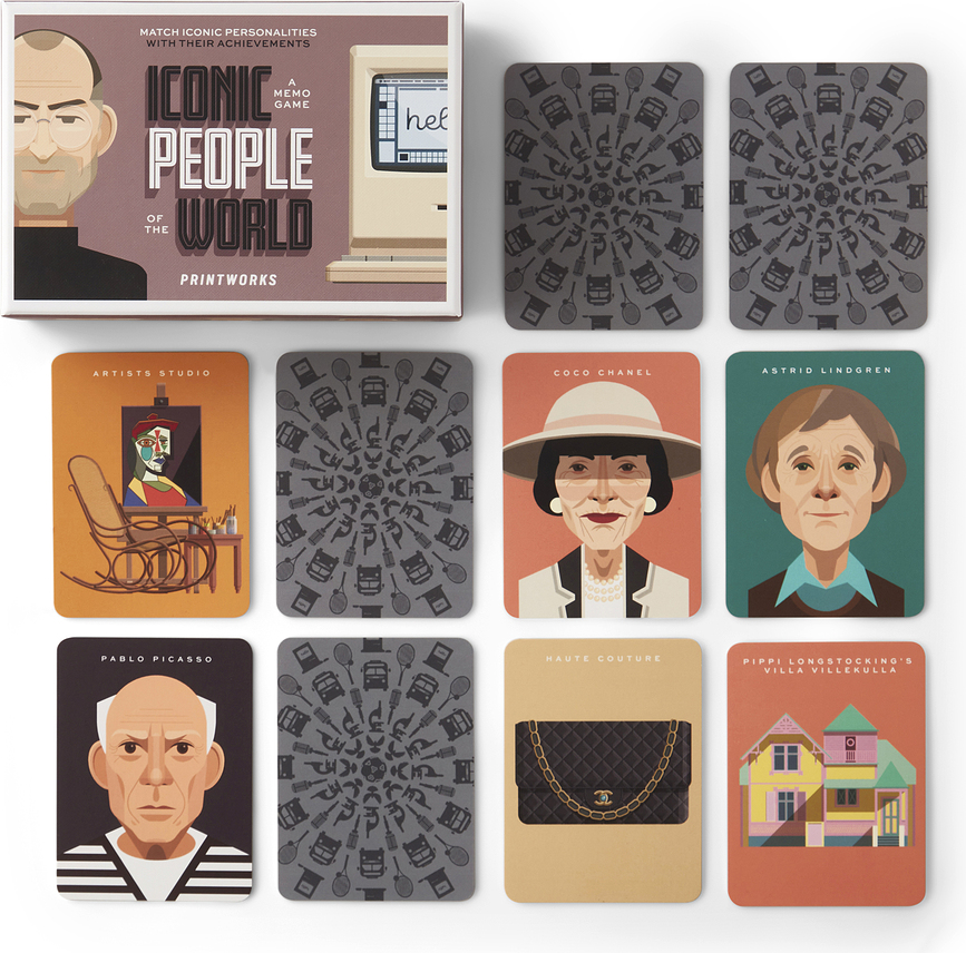 Juego de Cartas Memory Iconic People
