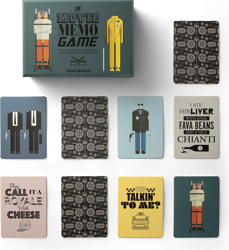 Juego de Memoria Memory Movie, temático de cine