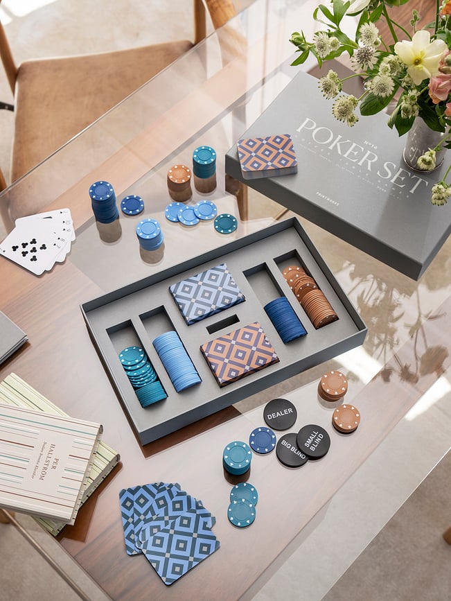 Set de Póker Printworks Classic, gris