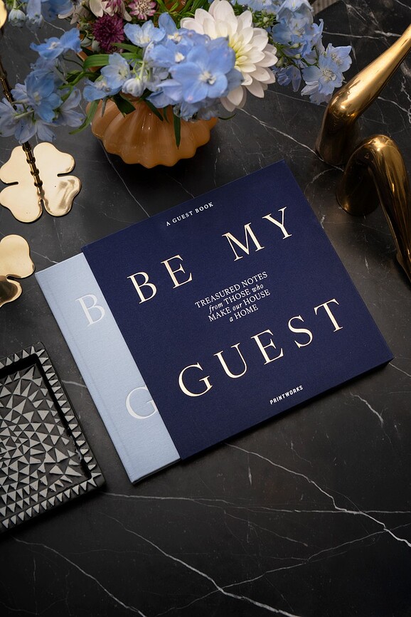 Knjiga gostov Be My Guest bež-rumena
