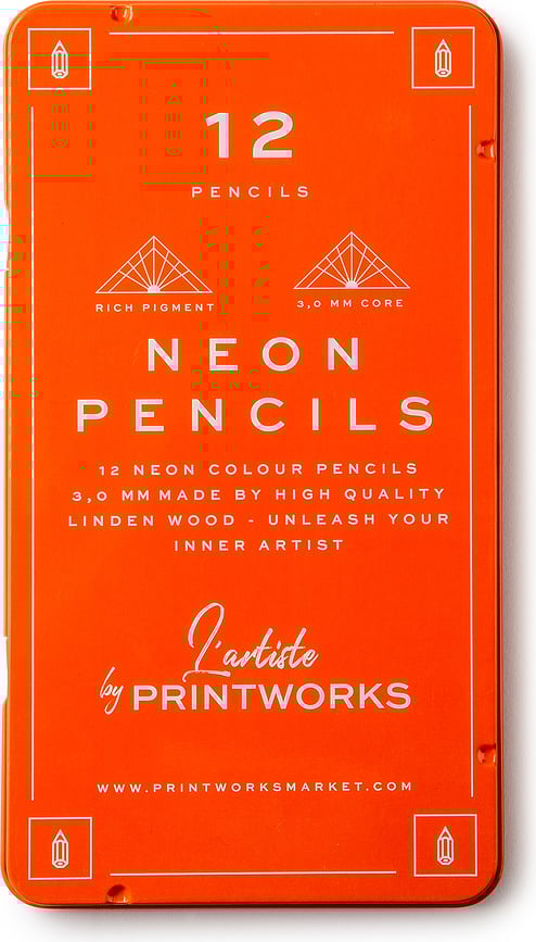 Lápices de Colores Tonos de Piel Printworks, Pack de 12 unidades