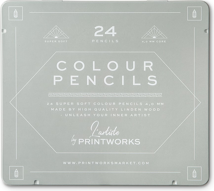 Lápices de Colores Printworks Classic, 24 unidades