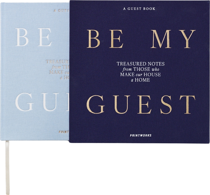 Libro degli ospiti Be My Guest blu navy-azzurro