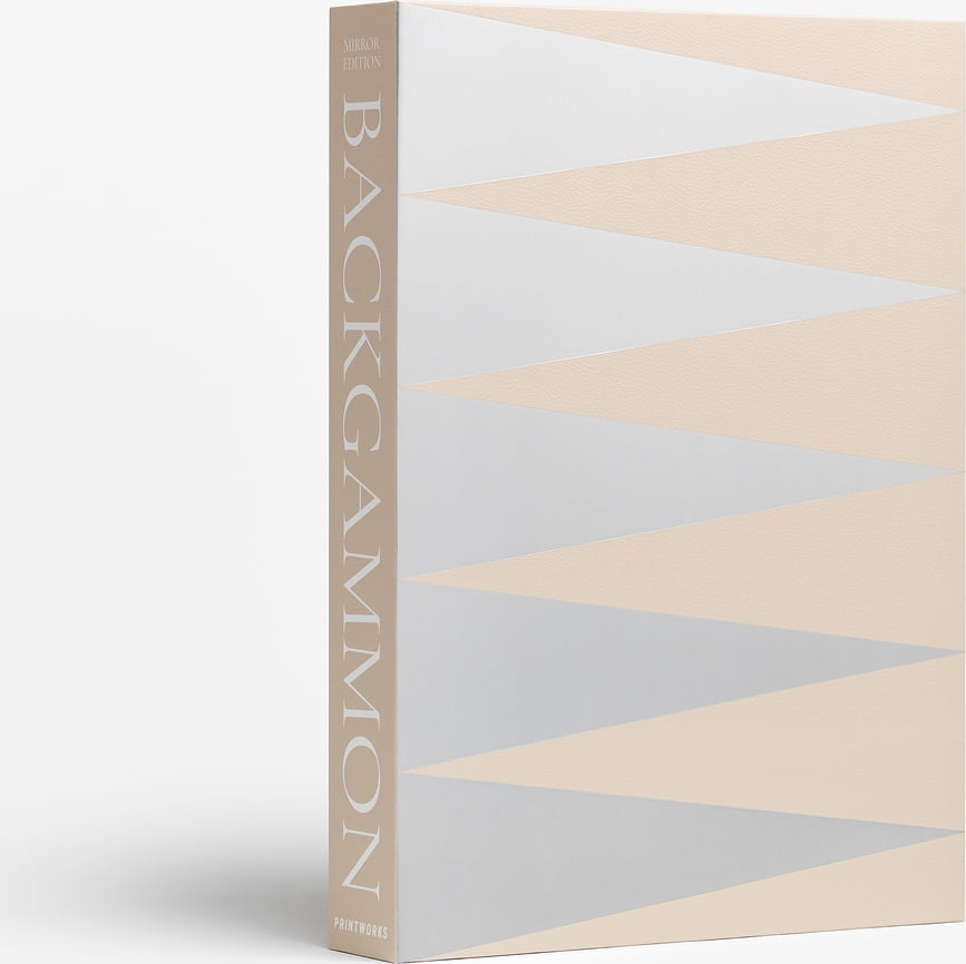 Nardai Art of Backgammon Mirror, smėlio spalvos