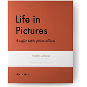 Nuotraukų albumas Printworks Life In Pictures oranžinės spalvos