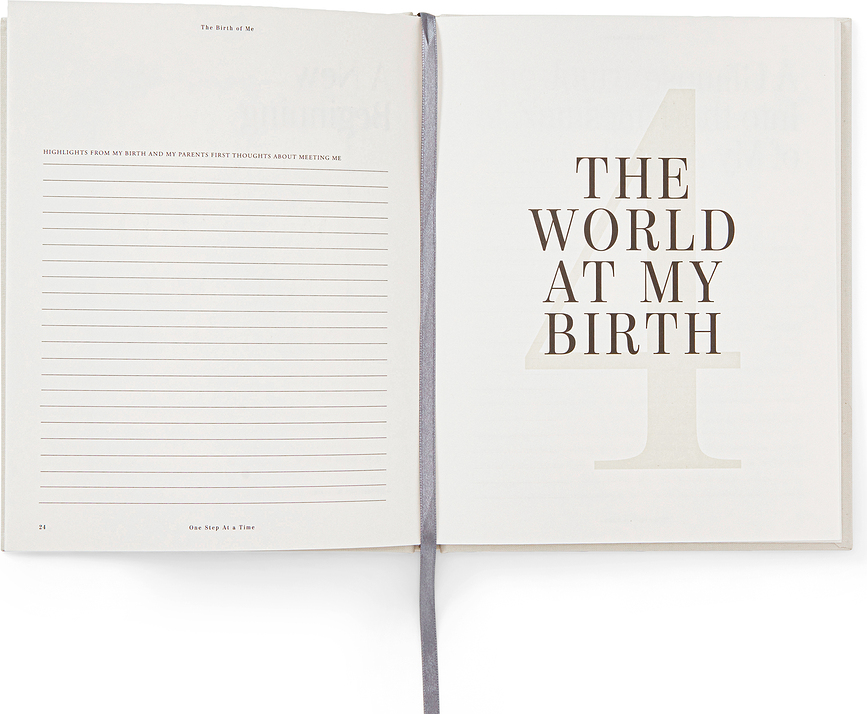 One Step at a Time Λεύκωμα αναμνήσεων από τη γέννηση