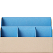 Organizer na biurko Printworks 17 x 26 cm beżowo-niebieski
