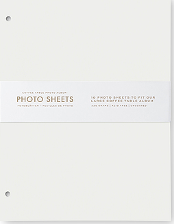 Papildu lapas fotoalbumam Printworks baltas liela izmēra 10 gab.