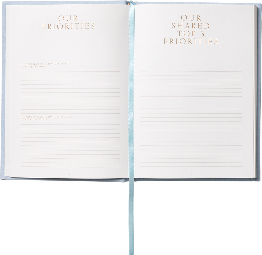 Planificador de Boda Printworks The Perfect Day, azul claro