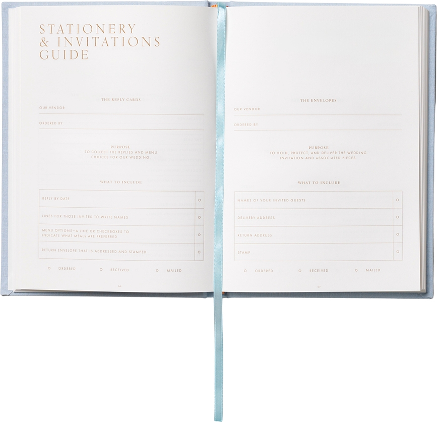 Planificador de Boda Printworks The Perfect Day, azul claro