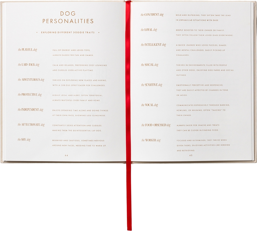 Printworks A Dog's Life Livre de bord, beige