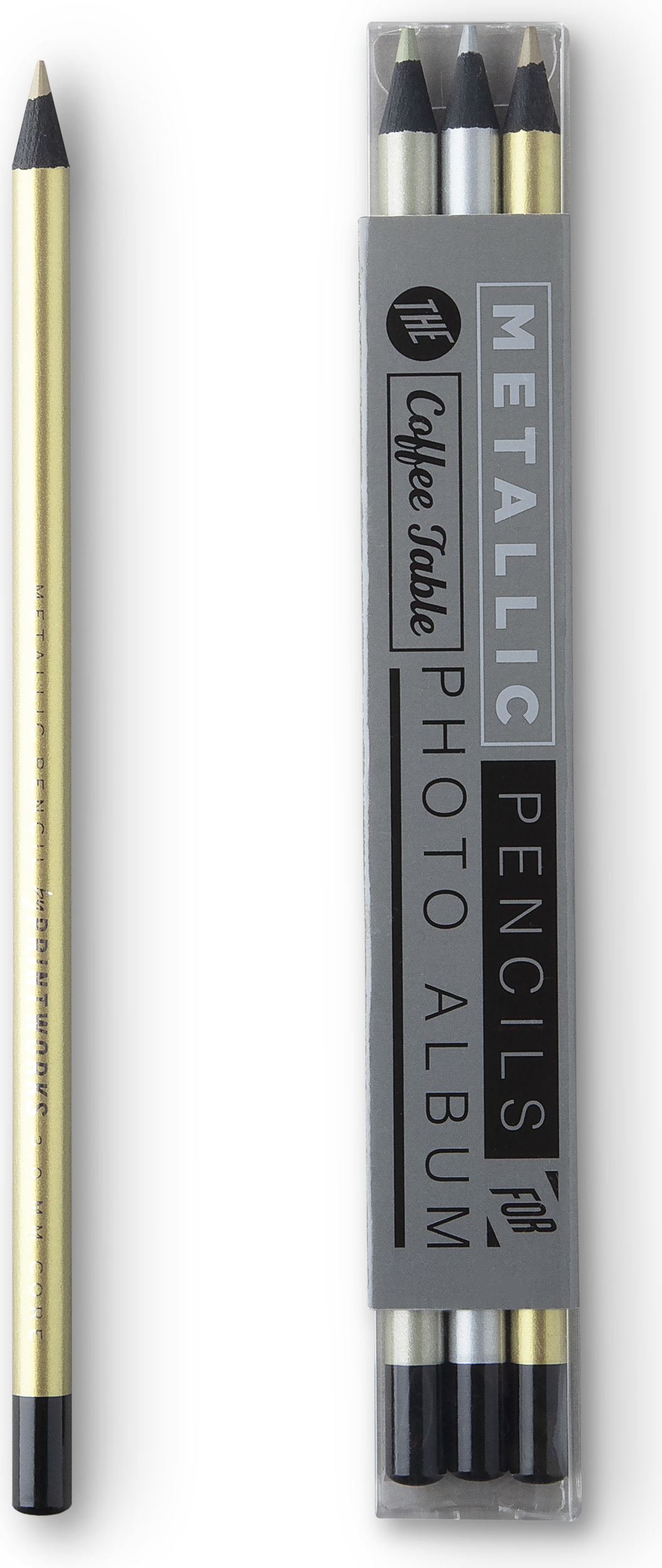 Printworks Album-Bleistifte metallisch 3 St.