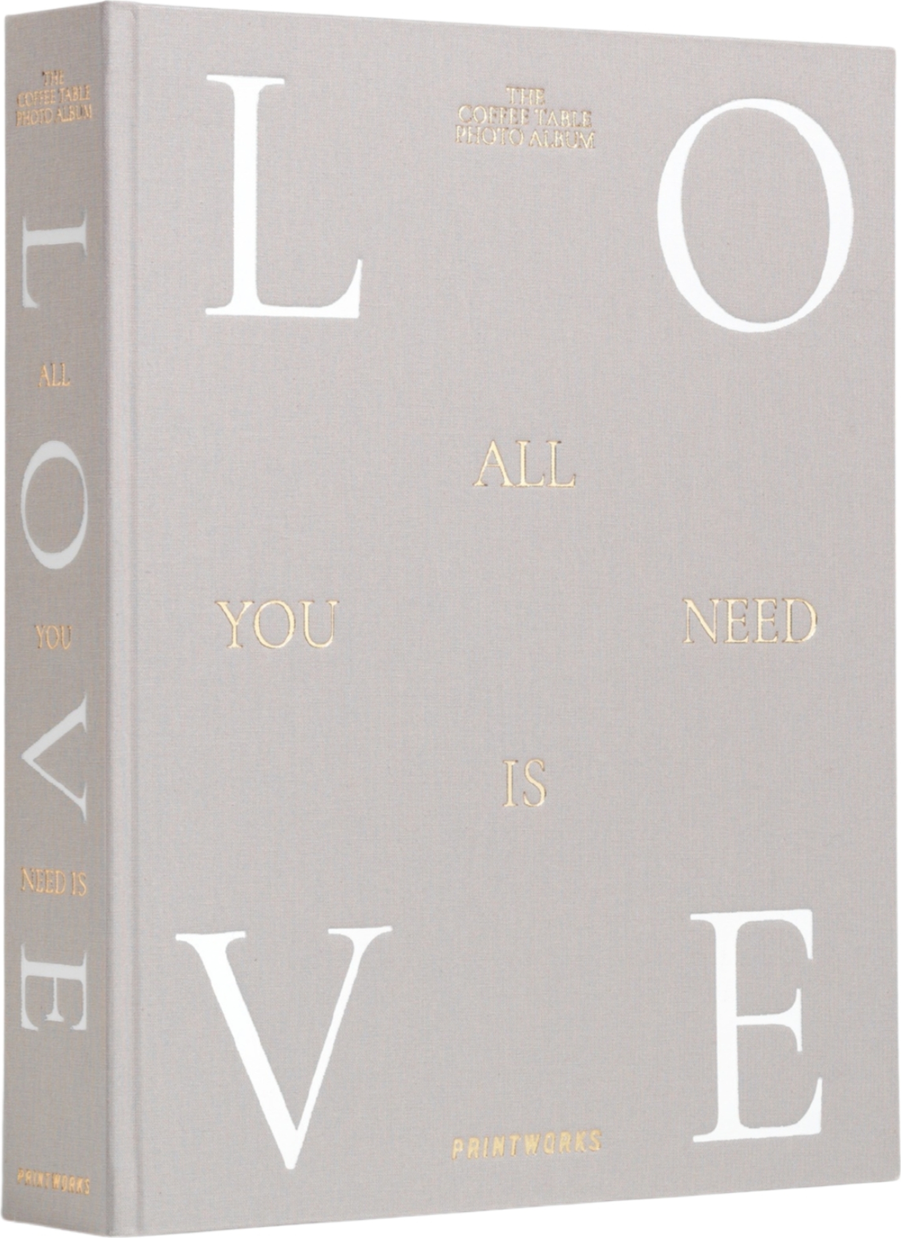 Printworks All You Need is Love Fotoalbum, grau