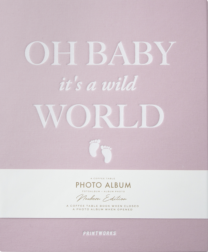 Printworks Baby Its A Wild World Fotoalbum rosa