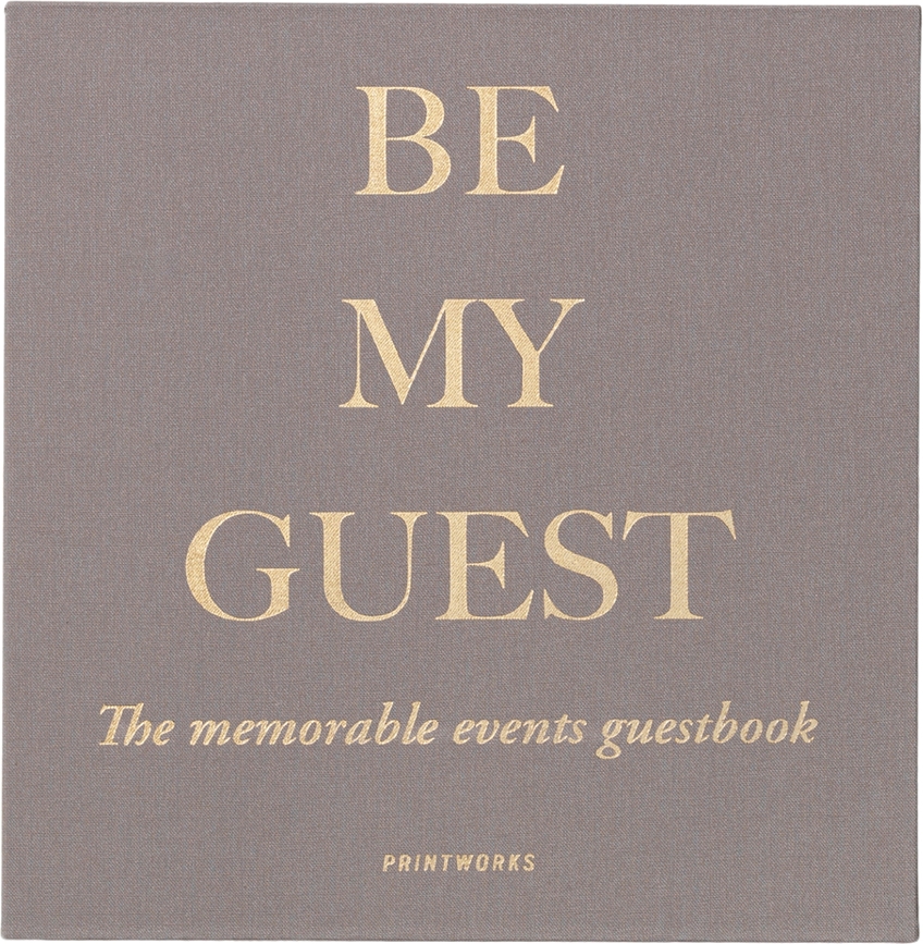 Printworks Be My Guest Knjiga gostov, sivo-rumena