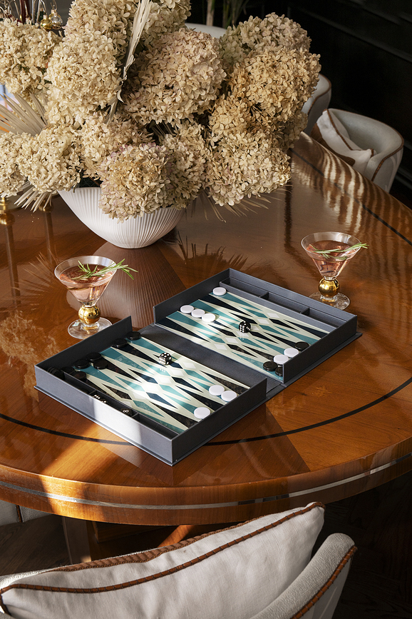 Printworks Classic Art of Backgammon Tavla, rdeča