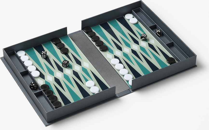 Printworks Classic Art of Backgammon Τάβλι, κόκκινο