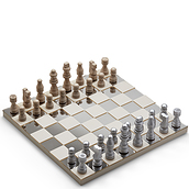 Printworks Classic Art of Chess Mirror Schachspiel