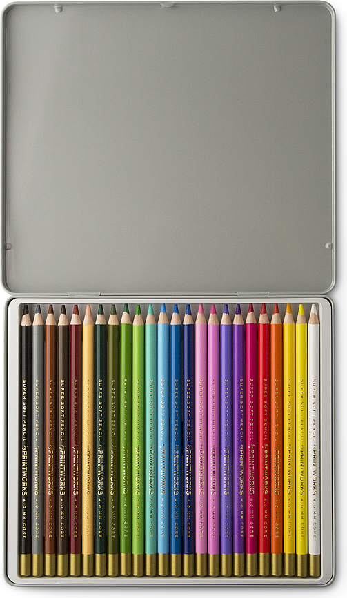 Printworks Classic Crayons de Couleur, Lot de 24