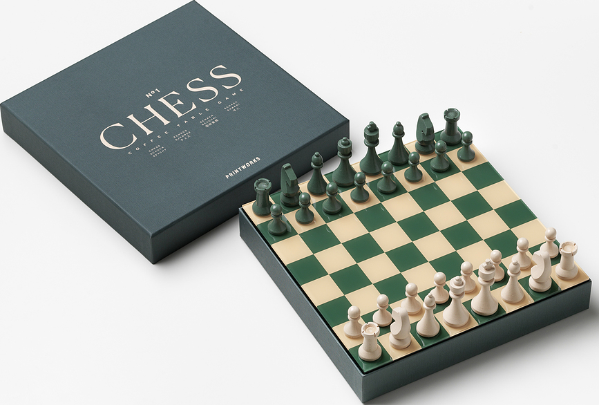 Printworks Classic Jeu d'échecs, vert