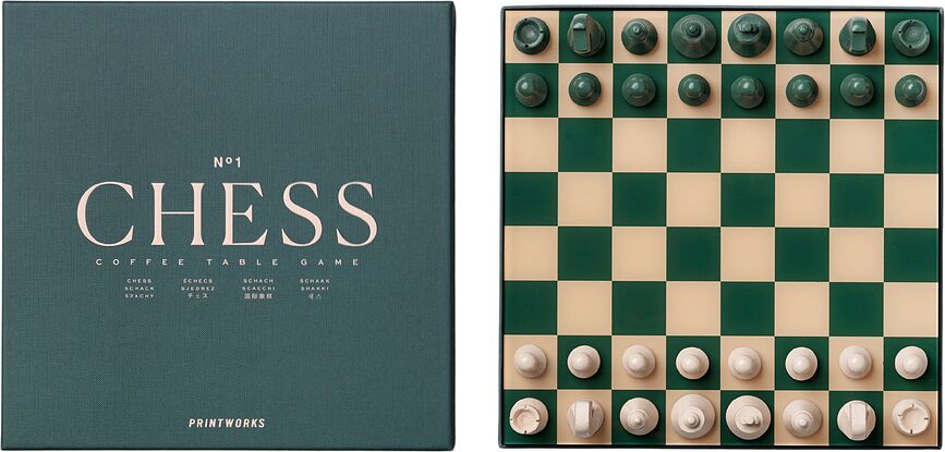 Printworks Classic Jeu d'échecs, vert