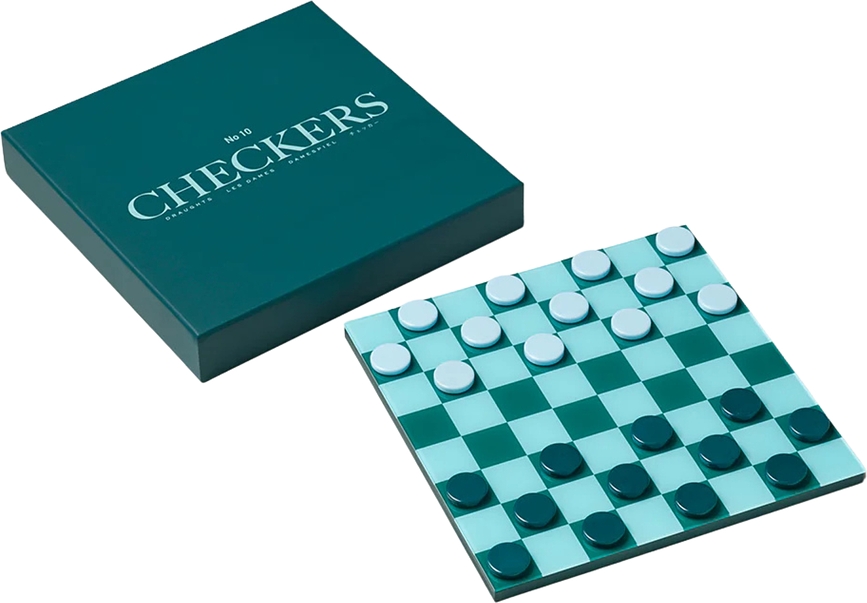 Printworks Classic Jeu de Dames, turquoise