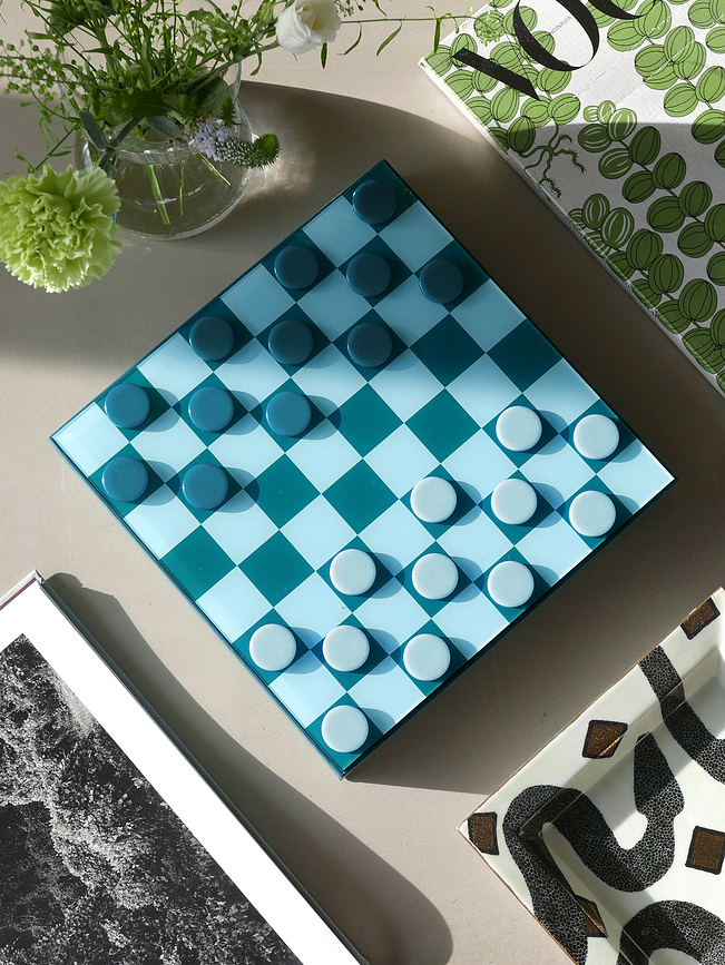 Printworks Classic Jeu de Dames, turquoise
