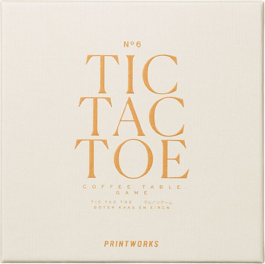 Printworks Classic Jeu Tic Tac Toe, beige