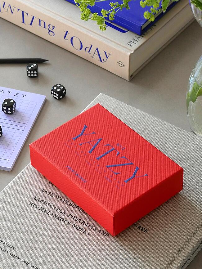 Printworks Classic Jeu de Yatzy, rouge