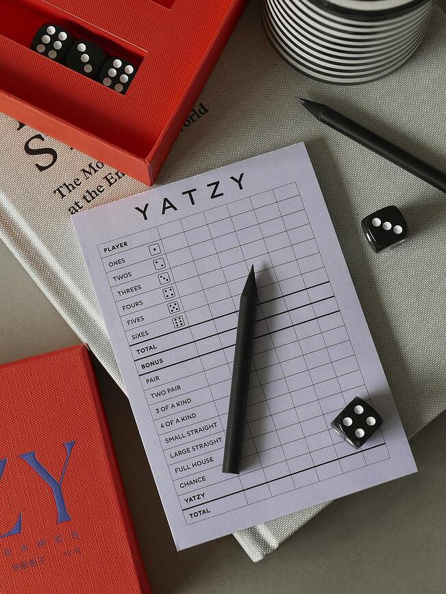 Printworks Classic Jeu de Yatzy, rouge