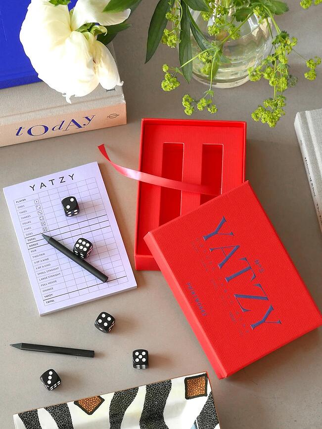 Printworks Classic Jeu de Yatzy, rouge