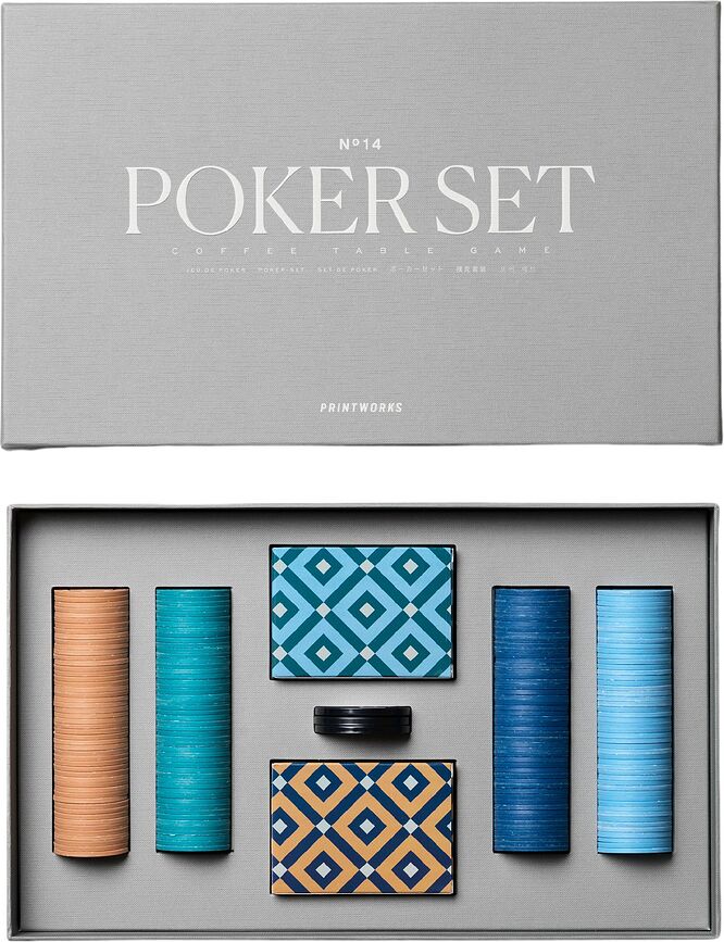Printworks Classic Set za Poker sivi