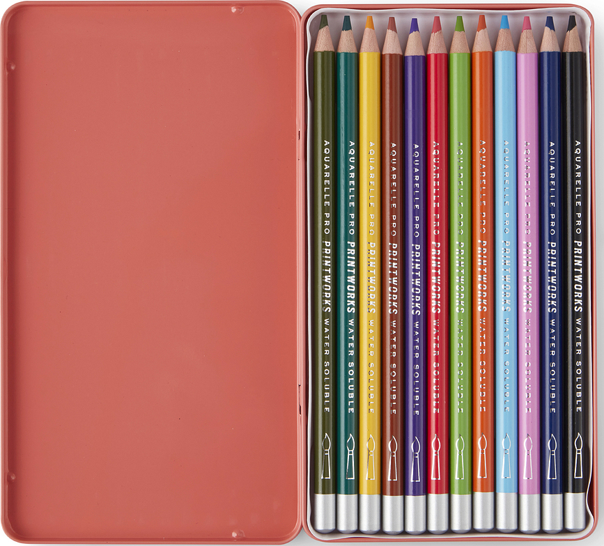 Printworks Crayons Aquarelle, Lot de 12