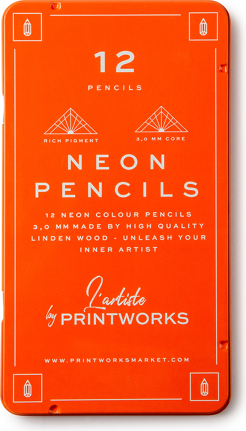 Printworks Crayons de Couleur teintes de peau, Lot de 12