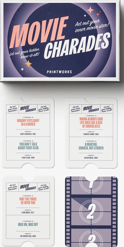 Printworks Glasbena igra s kartami Charades